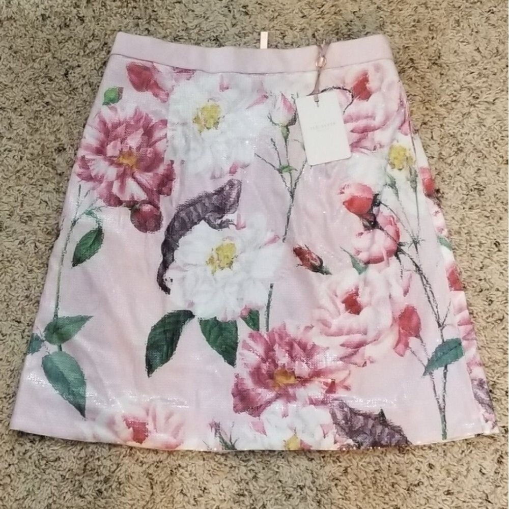 🍒NWT🍒 TED BAKER RARE IGUAZU SEQUIN SKIRT TED 1